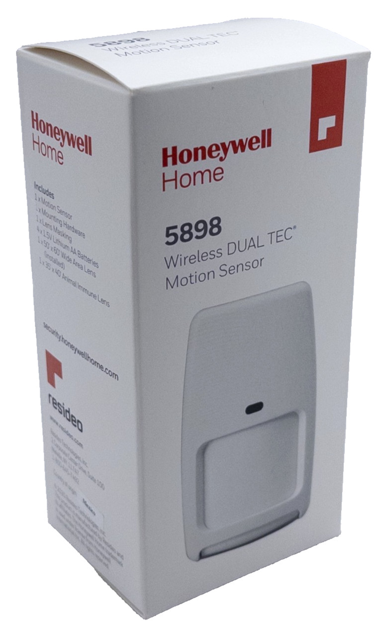 Honeywell Home 5898 Wireless DUAL TEC Motion Sensor 50' x 60' Max Range