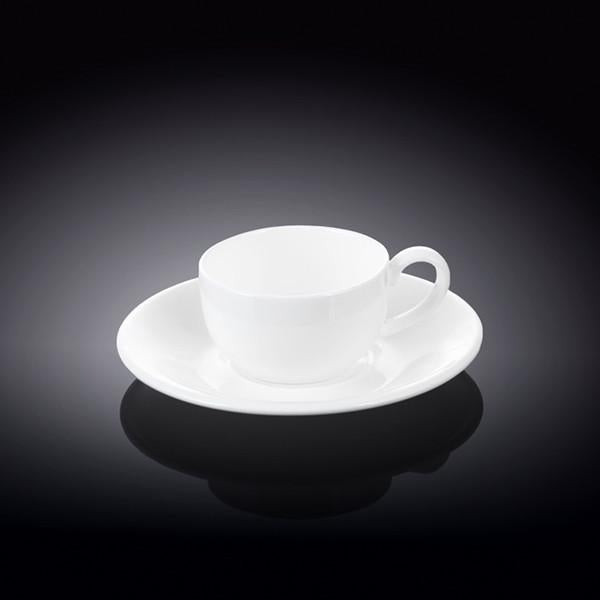White 3 Oz | 100 Ml Coffee Cup & Saucer