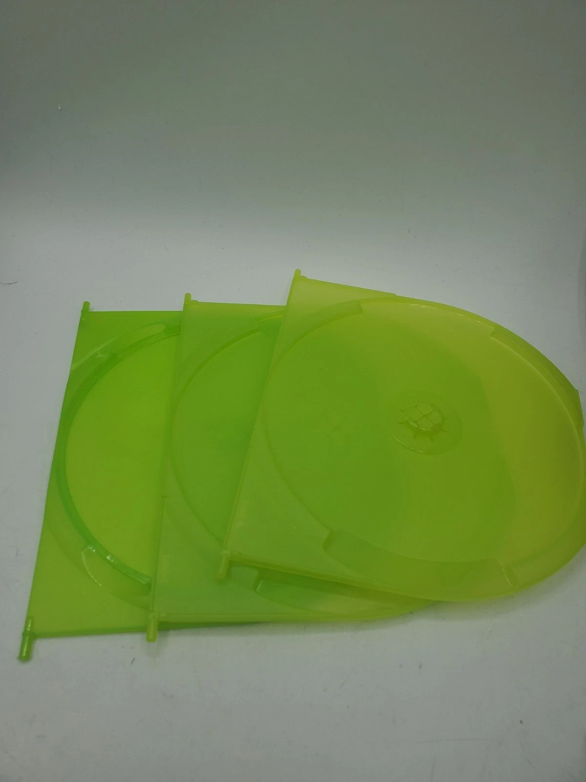 Set 3 Replacement Double Game 2 Disc Case Insert Flap Xbox 360 Green Holds Game
