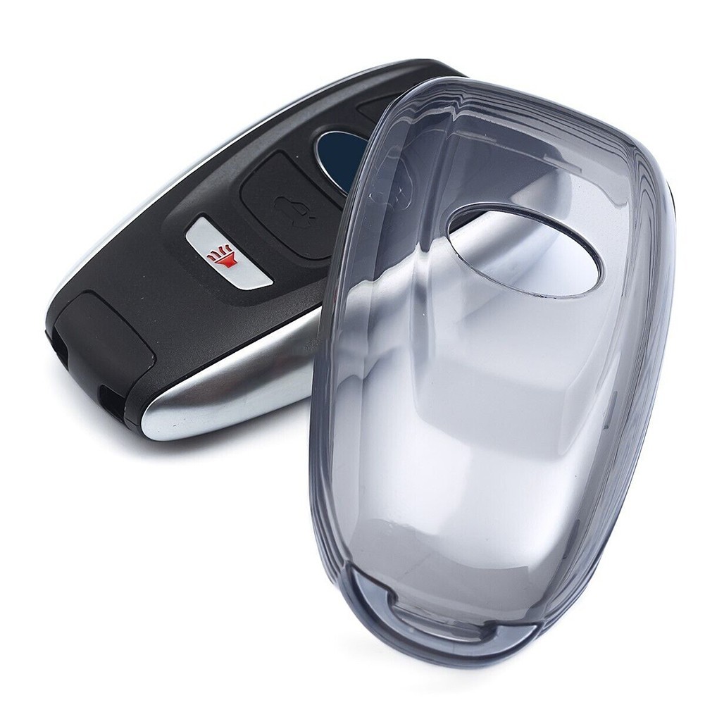Transparent Black Key Case for Forester 20152024 with Push Button Start