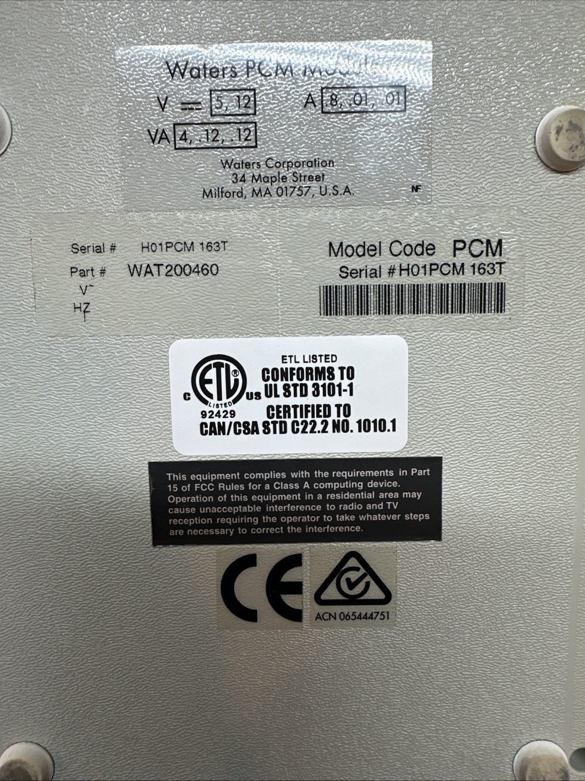 Waters PCM Pump Control Module w/cable TESTED