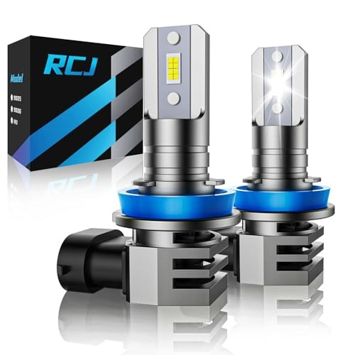 H11 Bulbs, H8/H9/H16 Fog Light 6000K with Cooling Fan, H11/H8/H9 Cool White