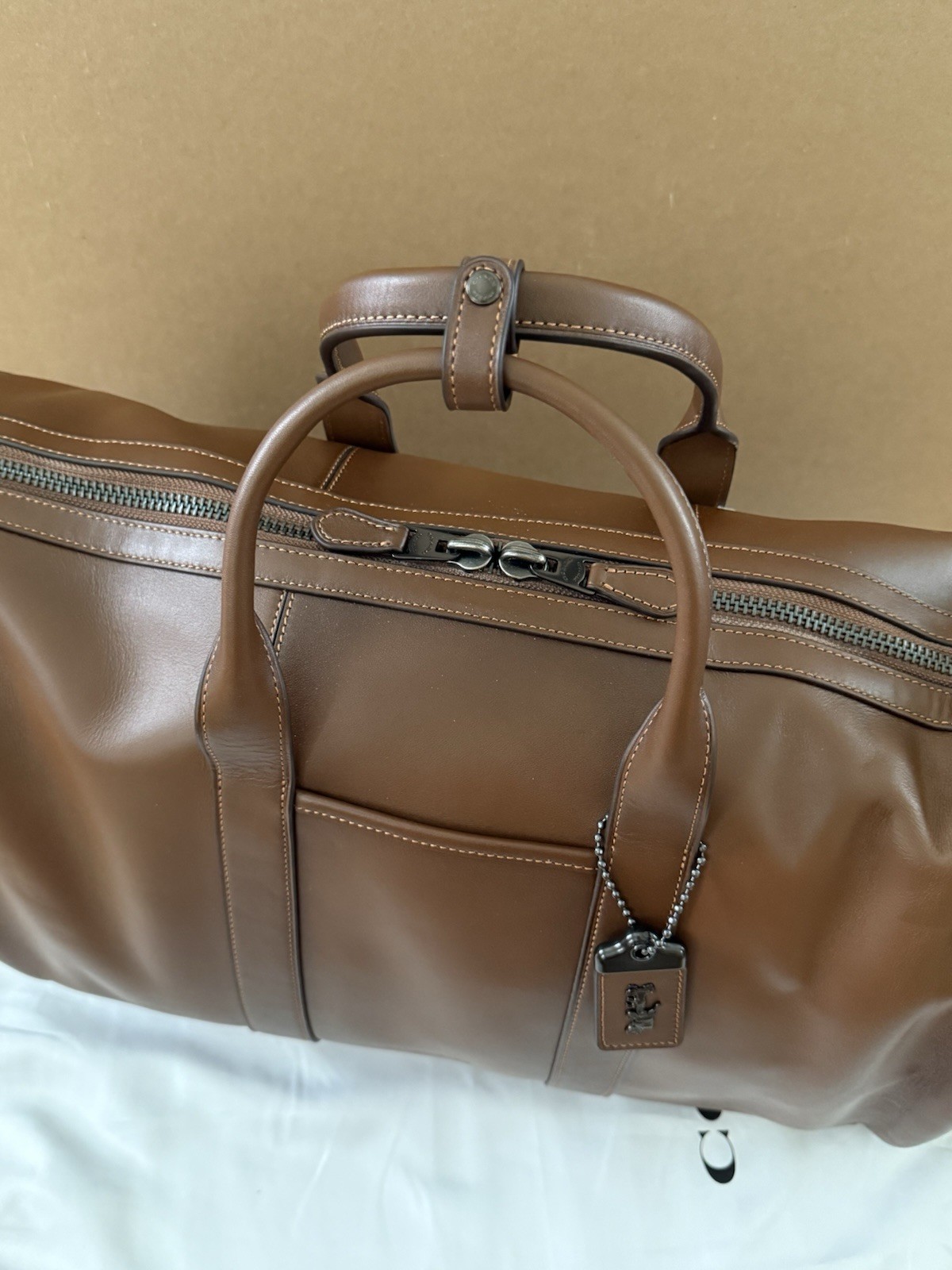 Coach Gotham duffle bag 45 saddle brown NWT