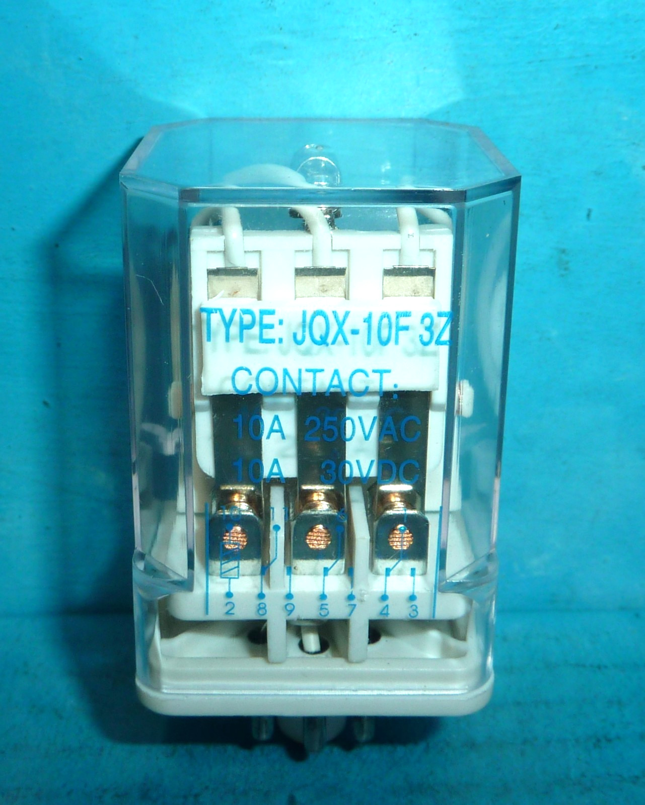 MCM 26-1921 3PDT Relay 11 Pin 110VAC Coil 10 Amps JQX-10F-3Z NOS