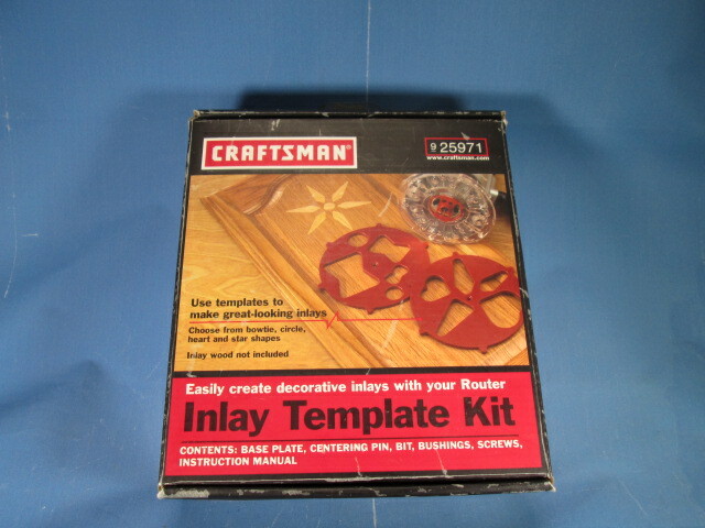 Vintage CRAFTSMAN Router Inlay Template Kit 925971 **Free Shipping** NICE LQQK!!