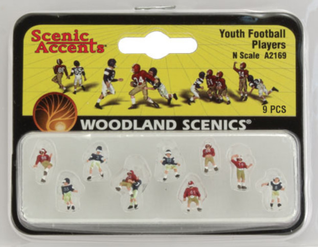 Woodland Scenics, Scenic Accents N  #A2169 Youth Football Players - More Below