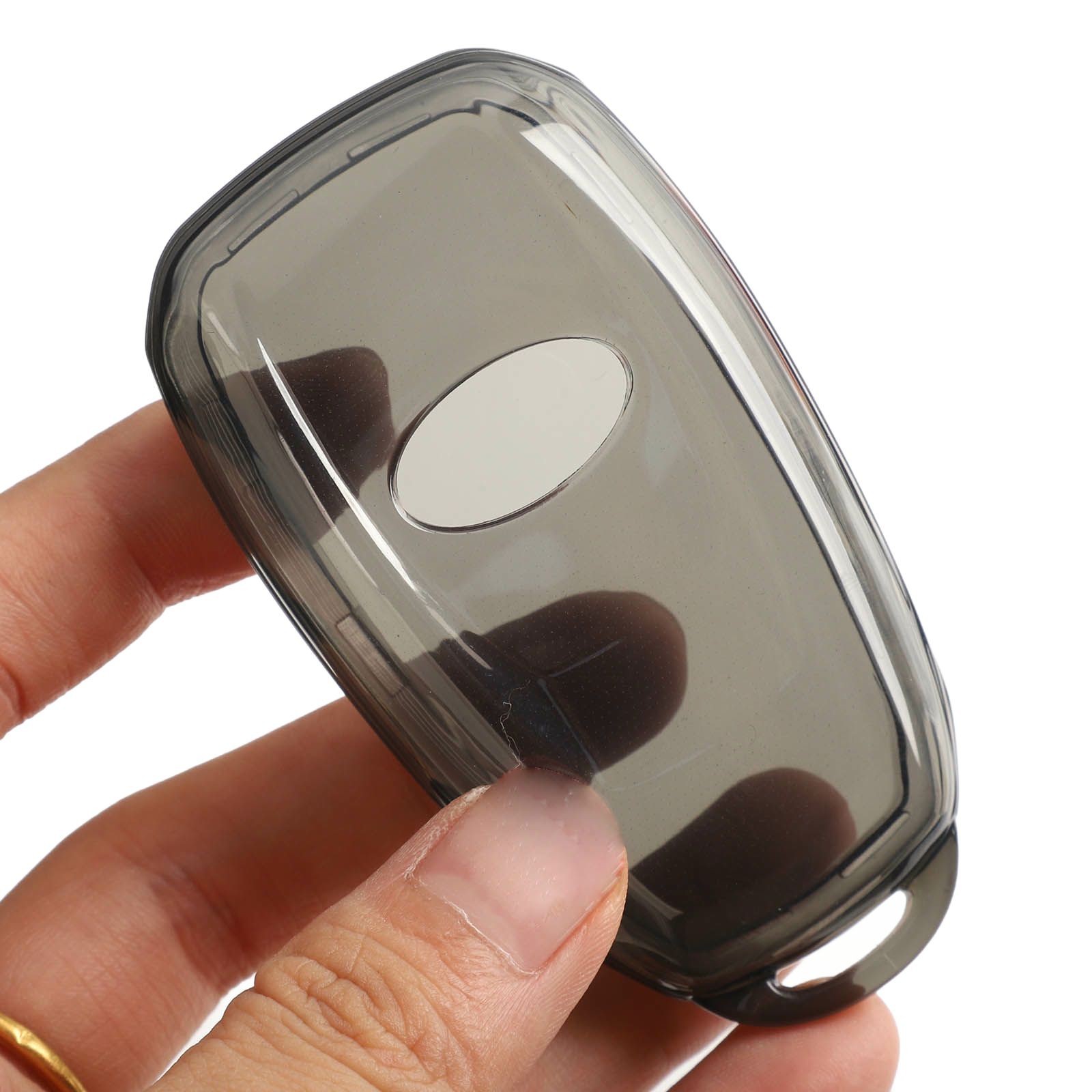 Transparent Black Key Case for Forester 20152024 with Push Button Start