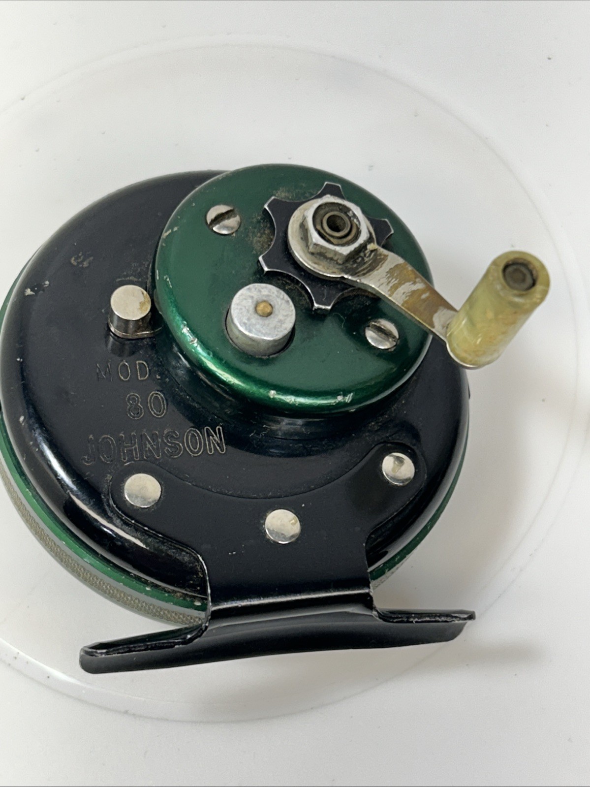 Vintage Johnson Closed Face Sidewinder Model 80 Spinning Fishing Reel