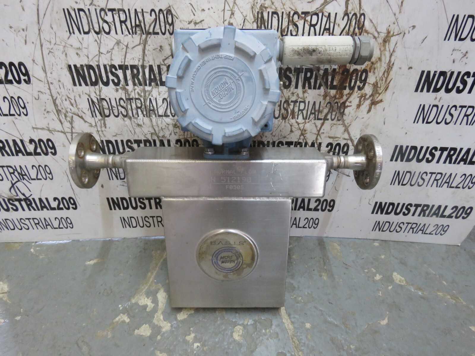MICRO MOTION MASS FLOW SENSOR F050SI113SU w/ IFT9701I3N3U USED