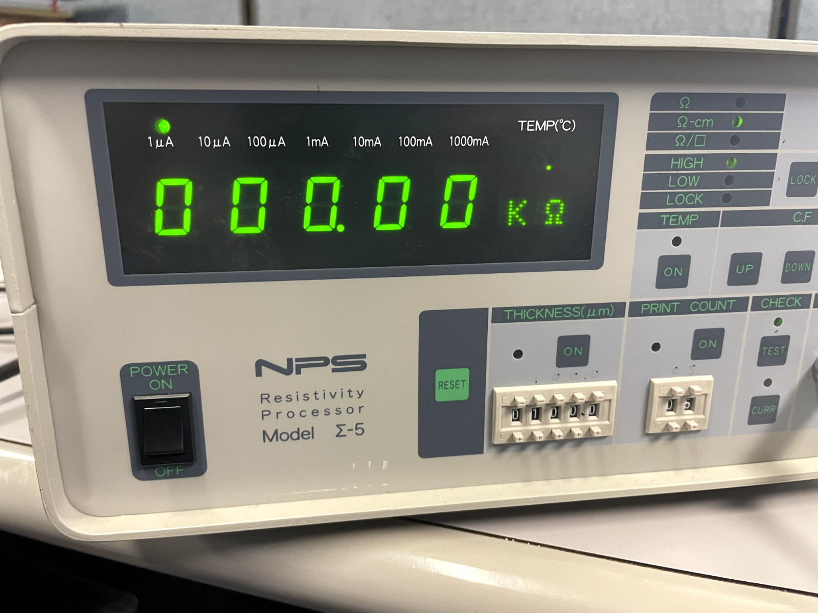 NPS Siguma-5 (Σ -5) Resistivity Processor - Untested Damaged - Parts or Repair