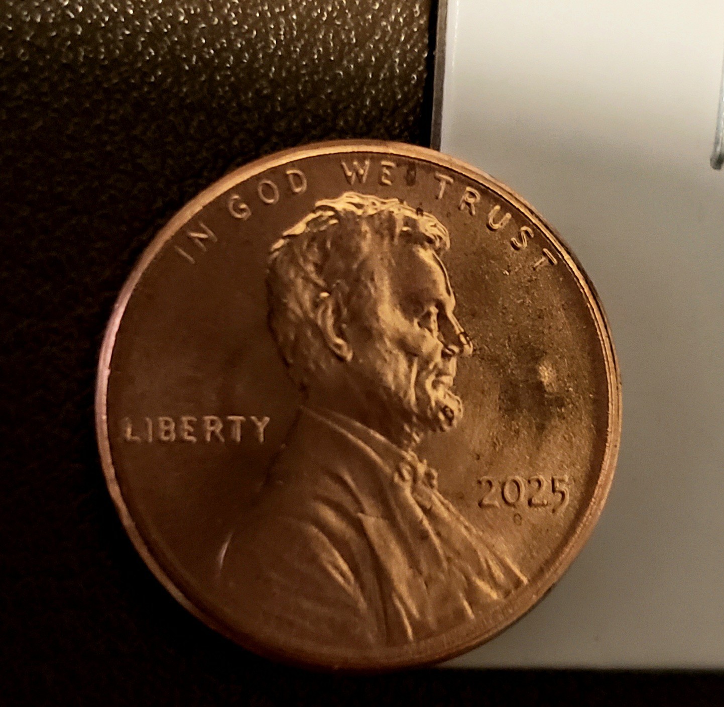 2025-P Lincoln Cent GEM BU U.S. Mint Lamination Error Obv & Rev from Sealed Roll