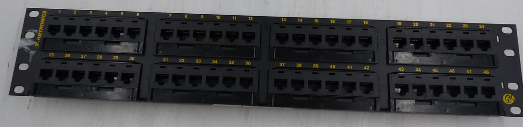 ORTRONICS OR-PHD6AU48 CLARITY CAT6A 48 PORT FLAT PATCH PANEL 110/6PORT