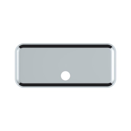 United Pacific 42343 Storage Door Cover Chrome, Upper Center, for Freightliner