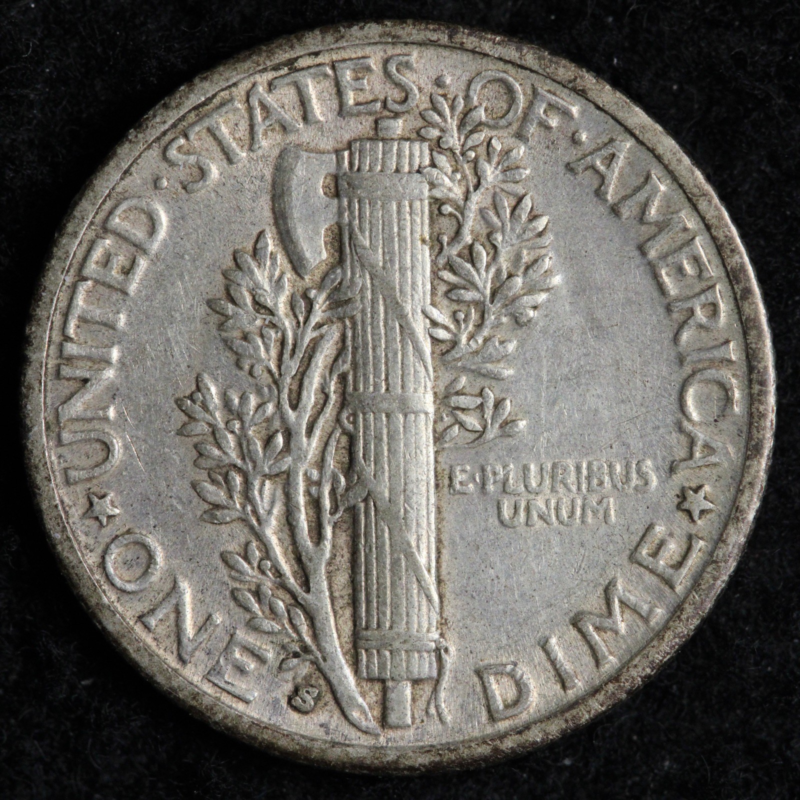 1931-S Mercury Silver Dime AU+ E285 DUCF