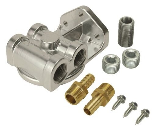 15709 Remote Filter Mount Kit,Silver