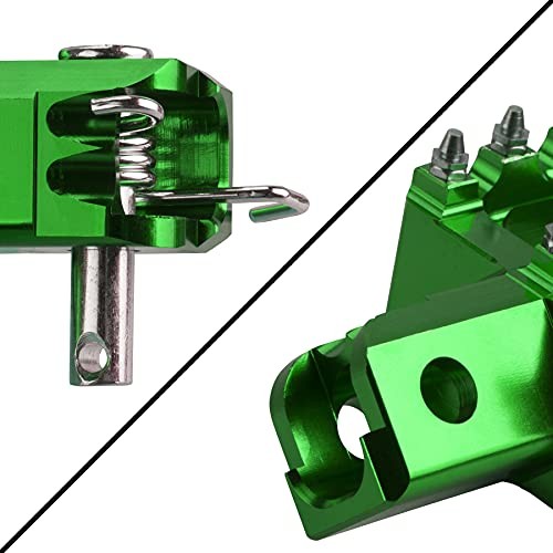 Foot Pegs Motorcycle Footpeg Footrest CNC Universal Compatible with CRF Green