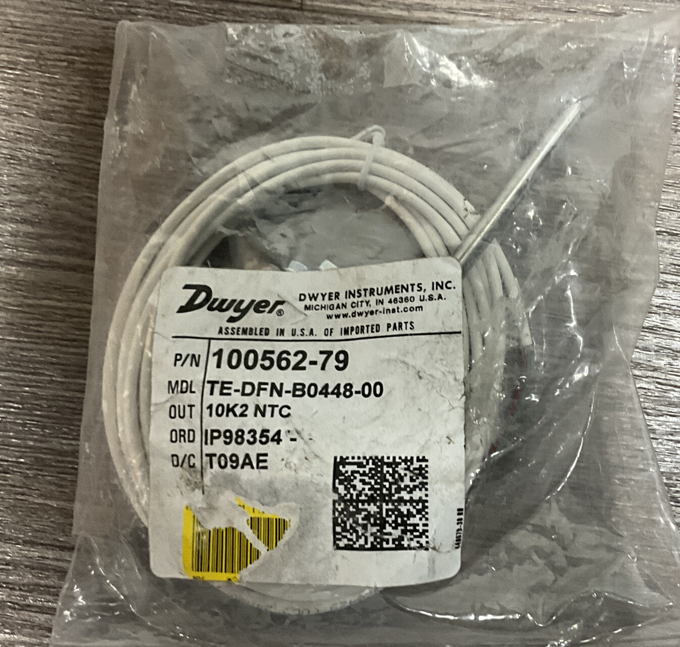 Dwyer Instruments Inc. TE-DFN-B0448-00