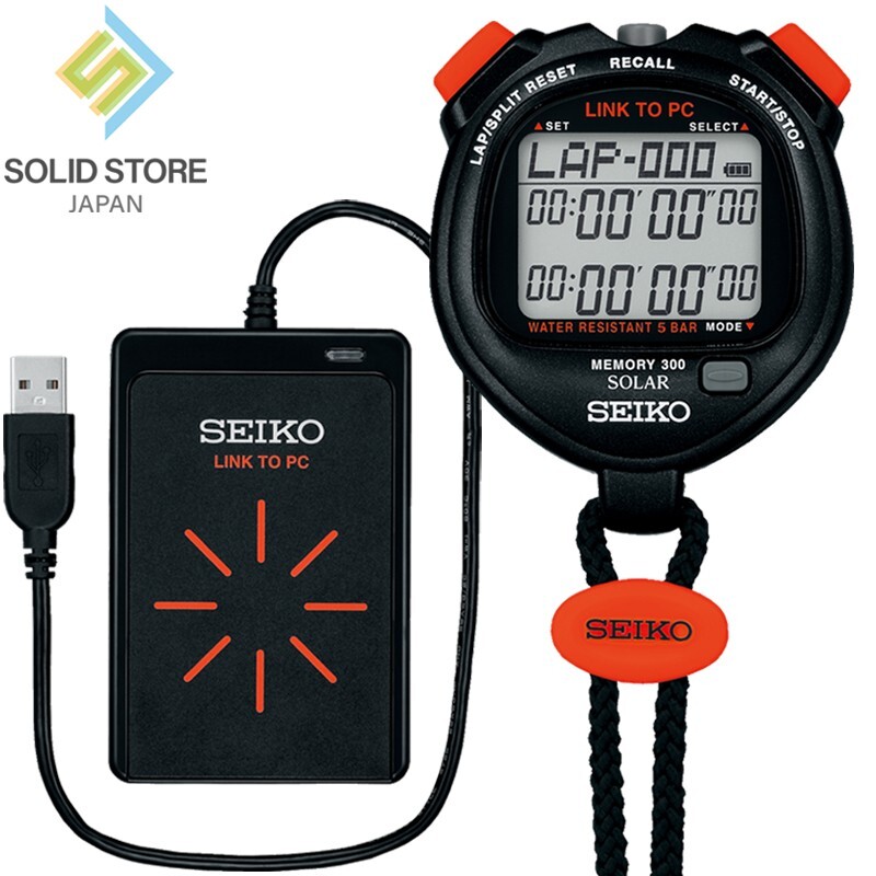 SEIKO NFC Solar Stopwatch SVAJ701 + NFC Reader SVAZ015 Set