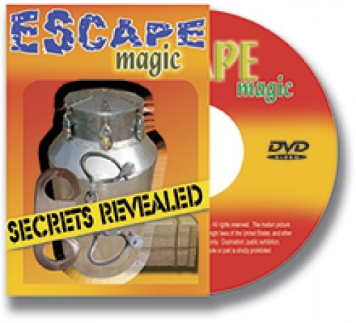 ESCAPES MAGIC SECRETS REVEALED DVD Tricks Instructional Rope Chain Houdini Cuffs