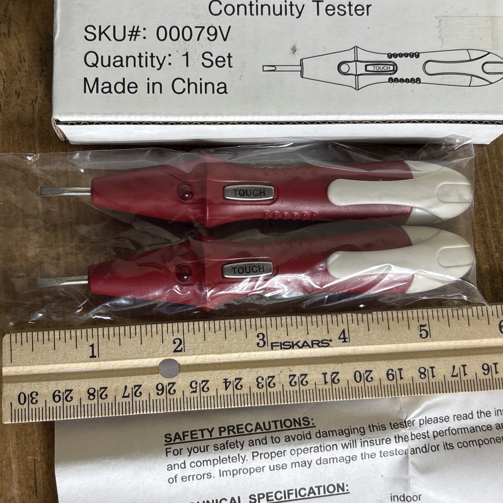 New Screwdriver Voltage & Continuity Tester