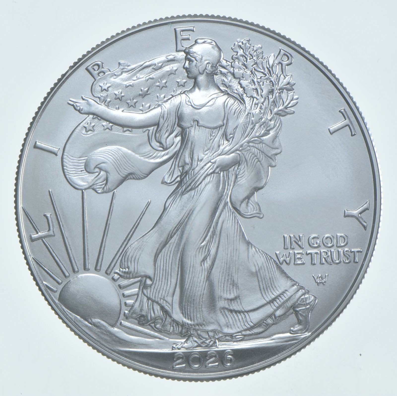 2026 Unc American Silver Eagle 1 Troy Oz .999 Fine Silver