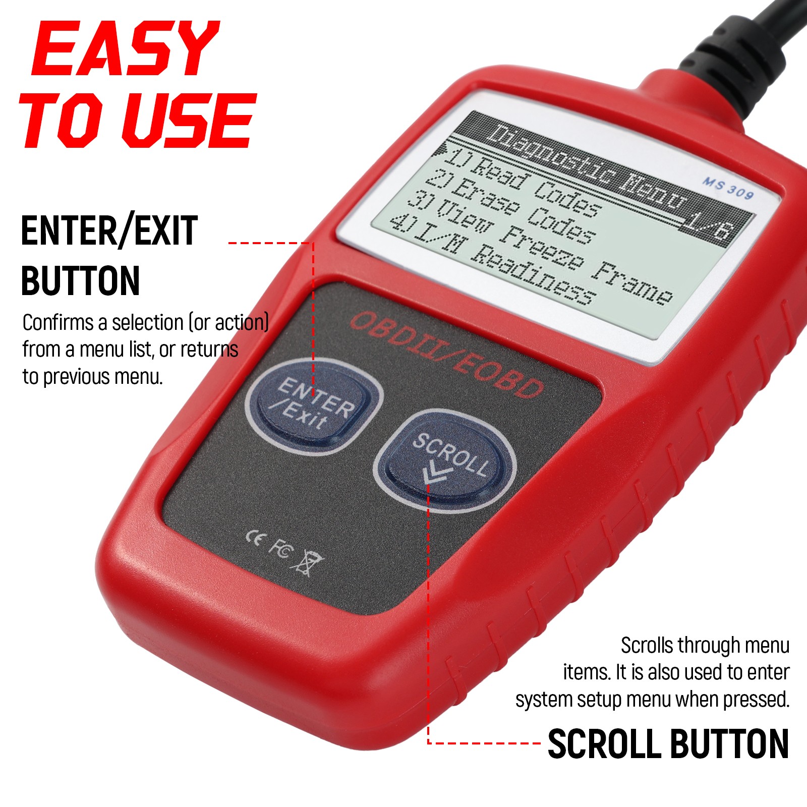 Car OBD2 Scanner OBDII Auto Code Reader Diagnostic Scan Tool for POLARIS ATV