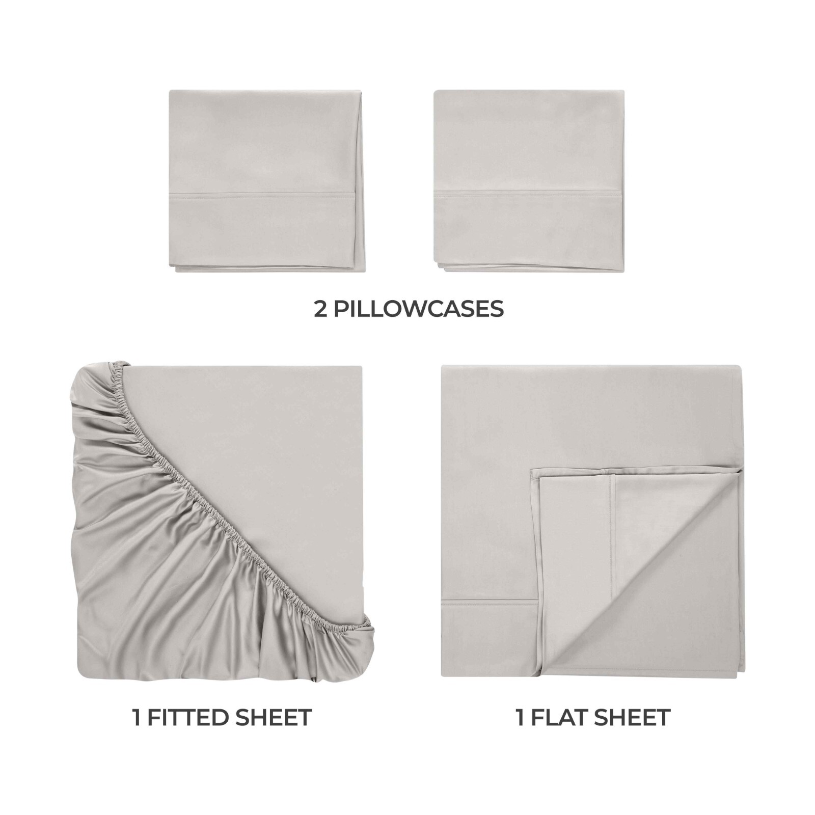 Modal From Beechwood 400 Thread Count Cooling Solid Deep Pocket Bed Sheet Set