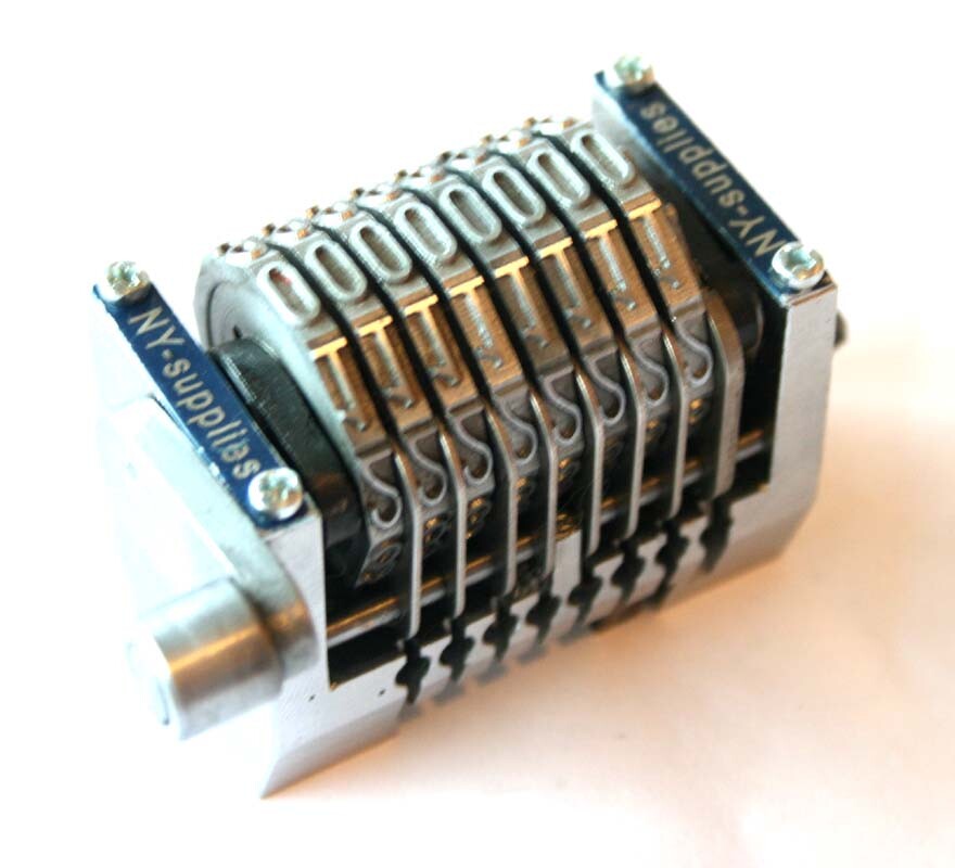 1/4" Rotary 8 Digit Straight Backwards Numbering Machine for Heidelberg GTO QM