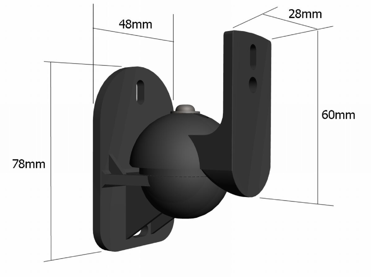 5 Surround sound speaker brackets Wall mount for Sony