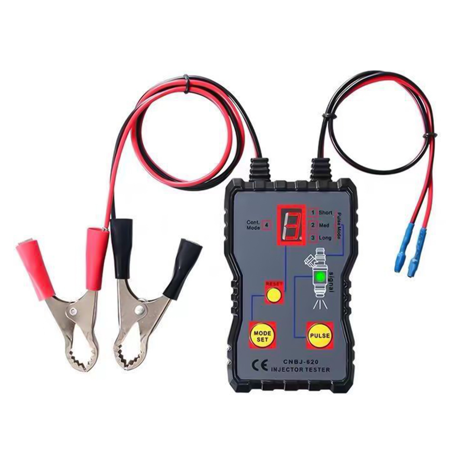 12V UNIVERSAL FUEL INJECTOR PRESSURE TESTER LED DISPLAY DIAGNOSE SYSTEM PROBLEMS