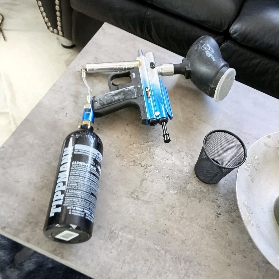 Tippmann Paintball Marker Package with Tank and Hopper