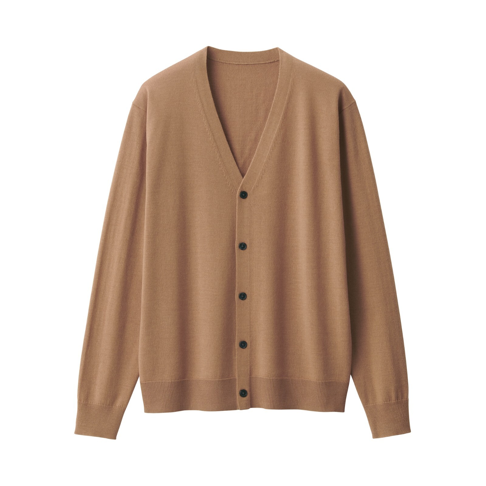 (ASK availability first) MUJI Washable Wool High-Gauge V-Neck Cardigan new