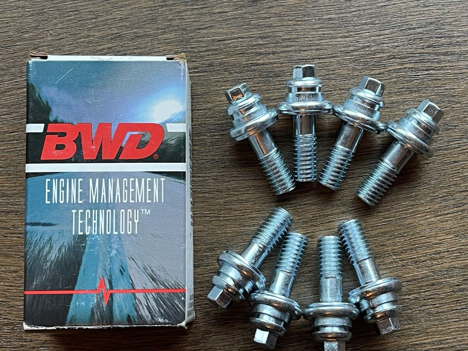 BorgWarner BWD BH54L Batt Auto Zinc Plated Side Battery Terminal Bolt BOX OF 8