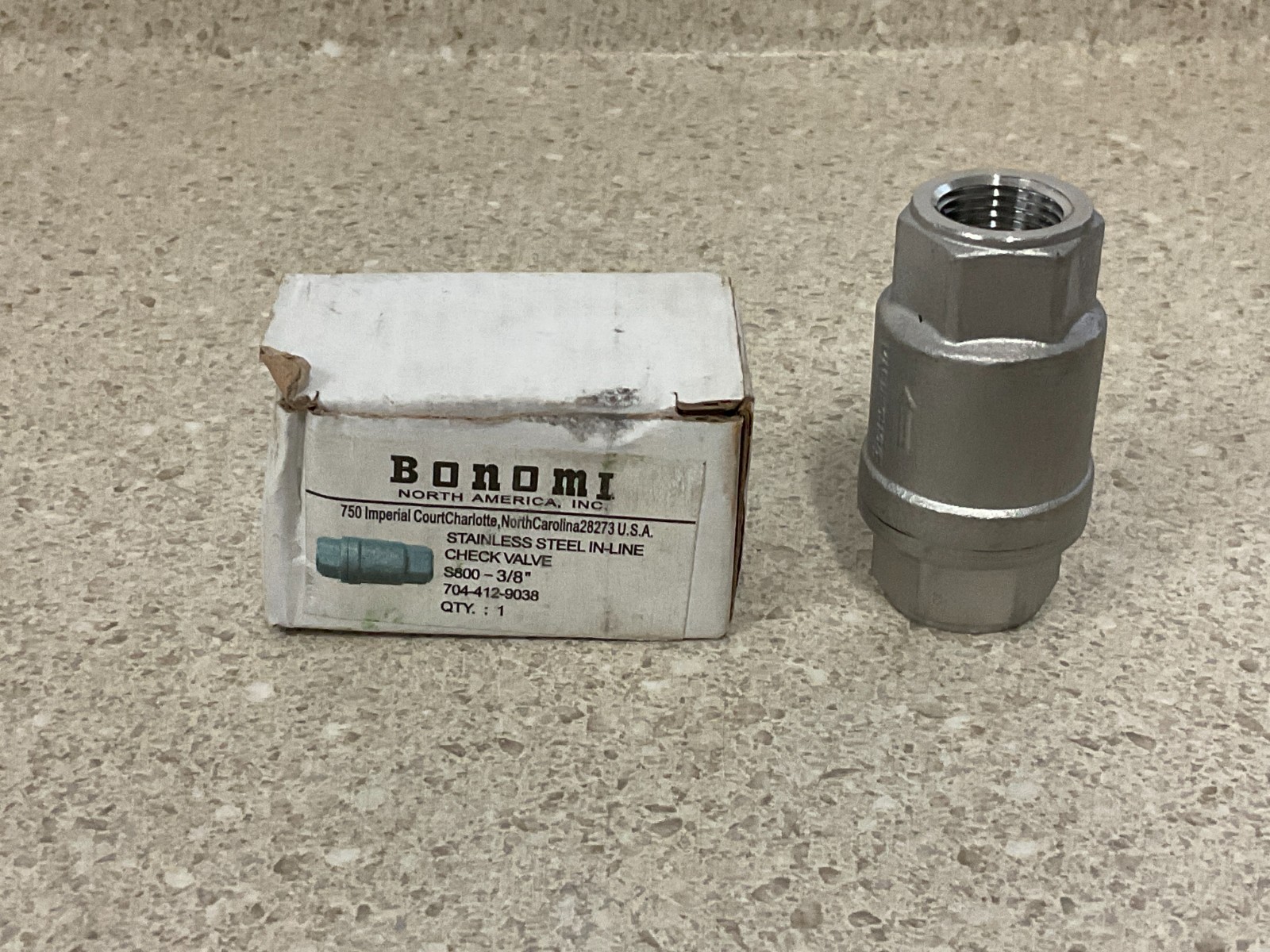 Bonomi S800 3/8" Check Valve NEW