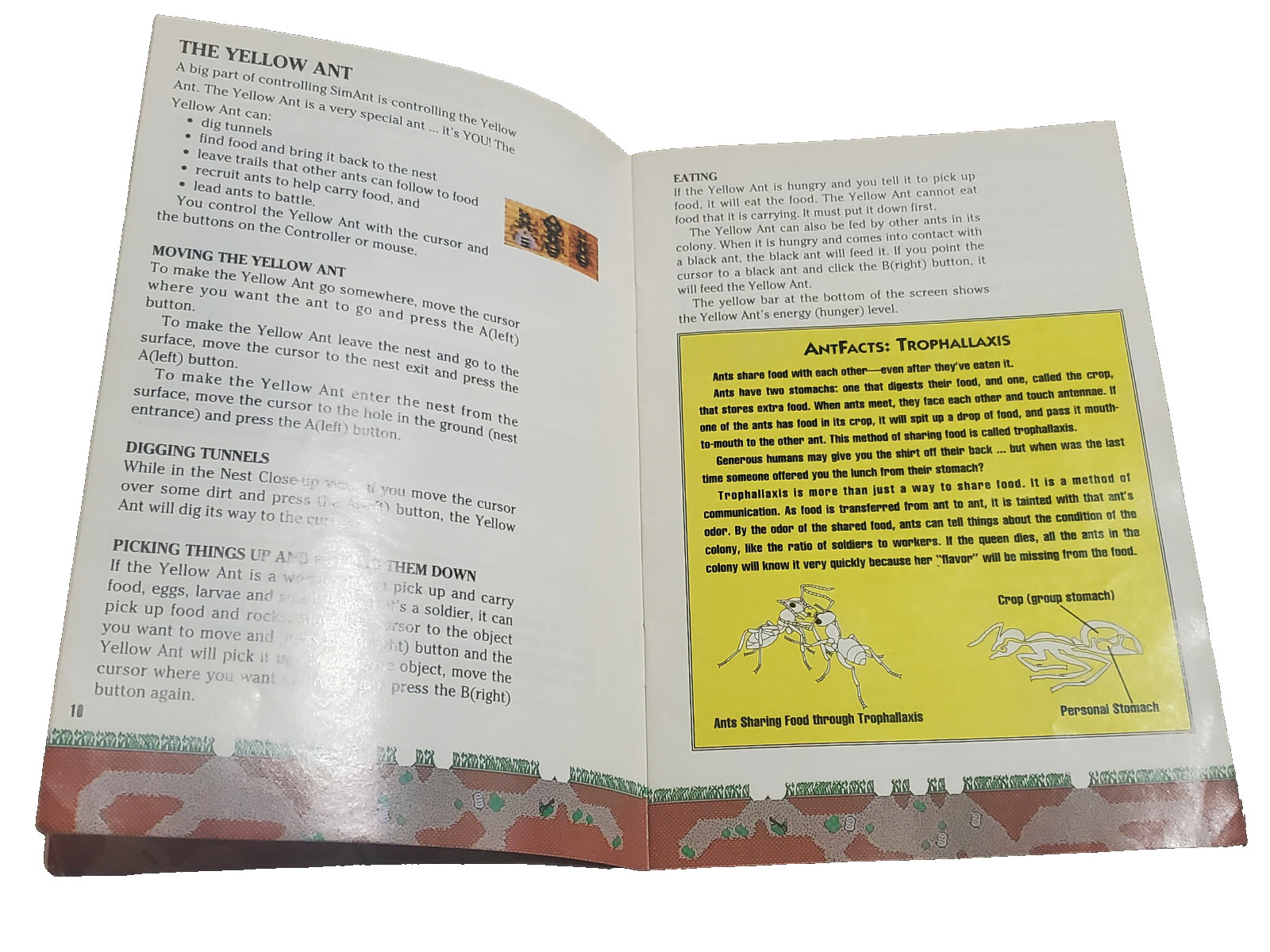 Sim Ant Super Nintendo SNES Instruction Manual ONLY Authentic OEM Booklet Maxis