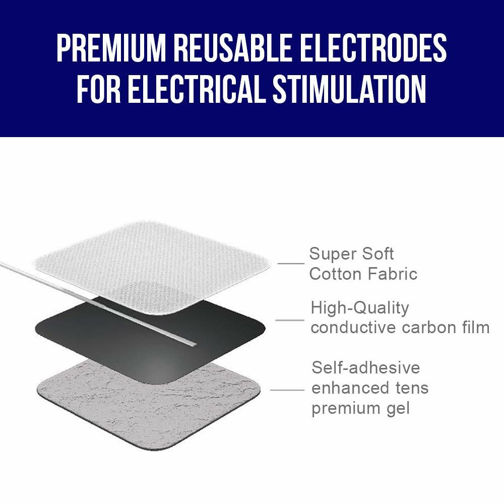 40PCS Replacement Te*s Electrode Pads E.MS For Intensity Twin Stim III Unit BULK