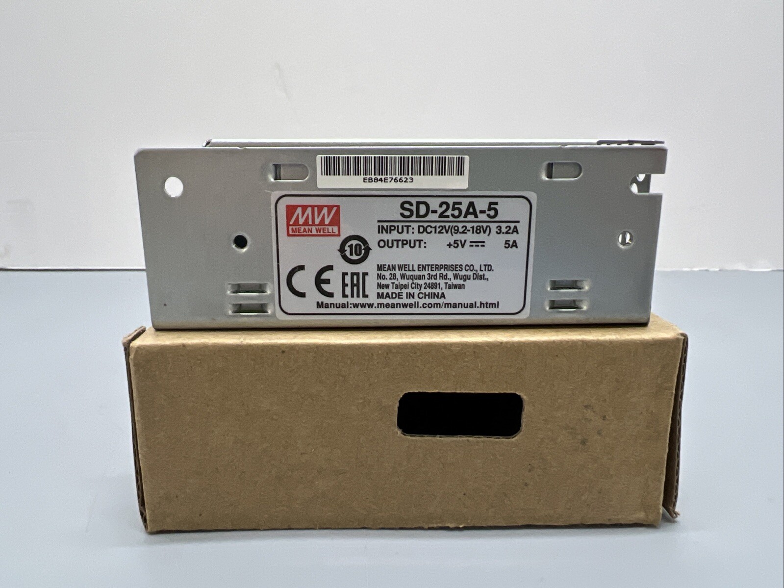 Lot of 2 Mean Well SD-25A-5 AC/DC Power Supply Single-OUT 5V 5A 25W Medical