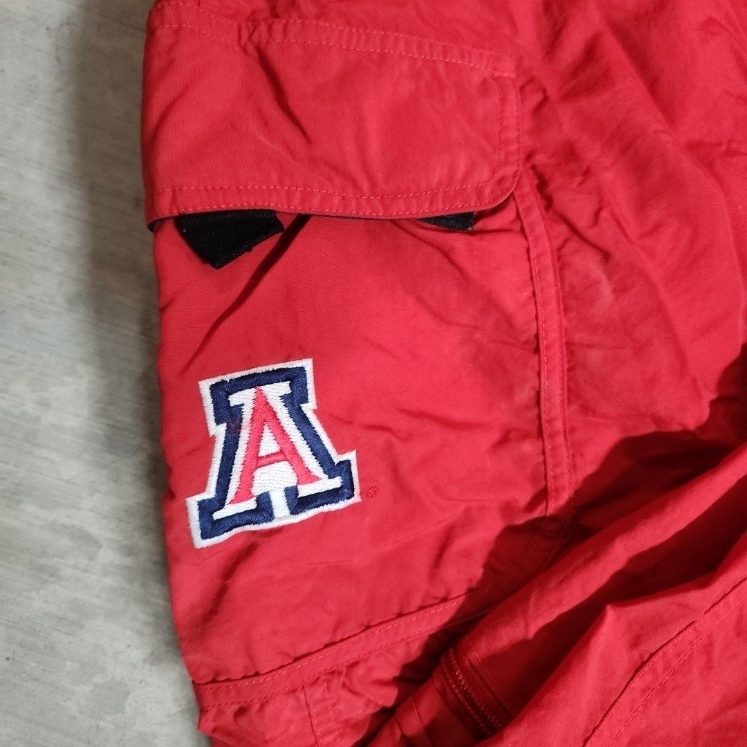 University Of Arizona Team Starter Zip Off Jack Pants Men's 3XL Red Vintage *