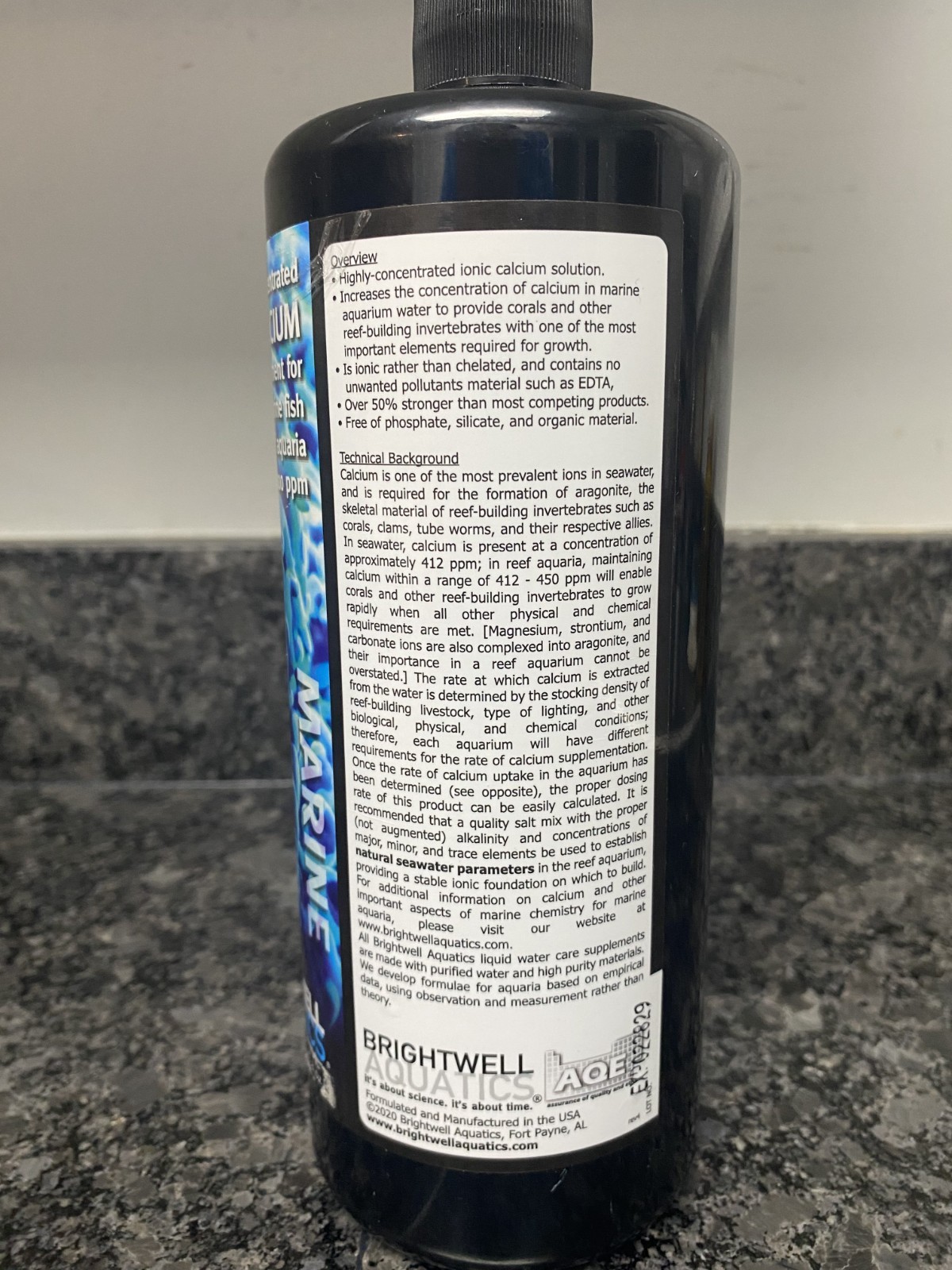 New Brightwell Aquatics Calcion - Concentrated Calcium Supplement 1 Liter