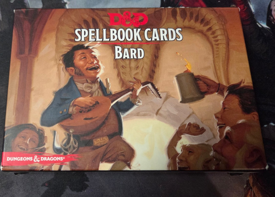 D&D Spellbook cards Bard 2014