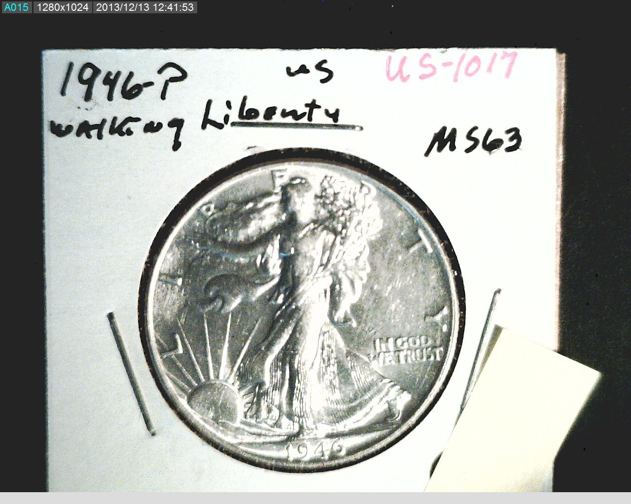 1946 Liberty Walking Half, Uncirculated High Grade, .3617 Oz Silver (US-1017)