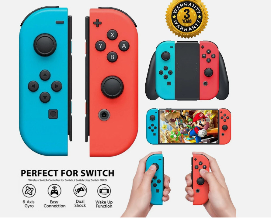 Wireless Gamepad Left & Right Game Controller For Nintendo Switch Joy-Con1-Pair