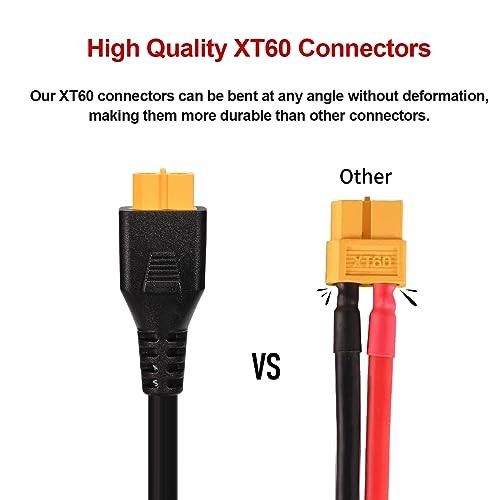XT60 to DC 8mm Adapter Cable 14AWG 5ft
