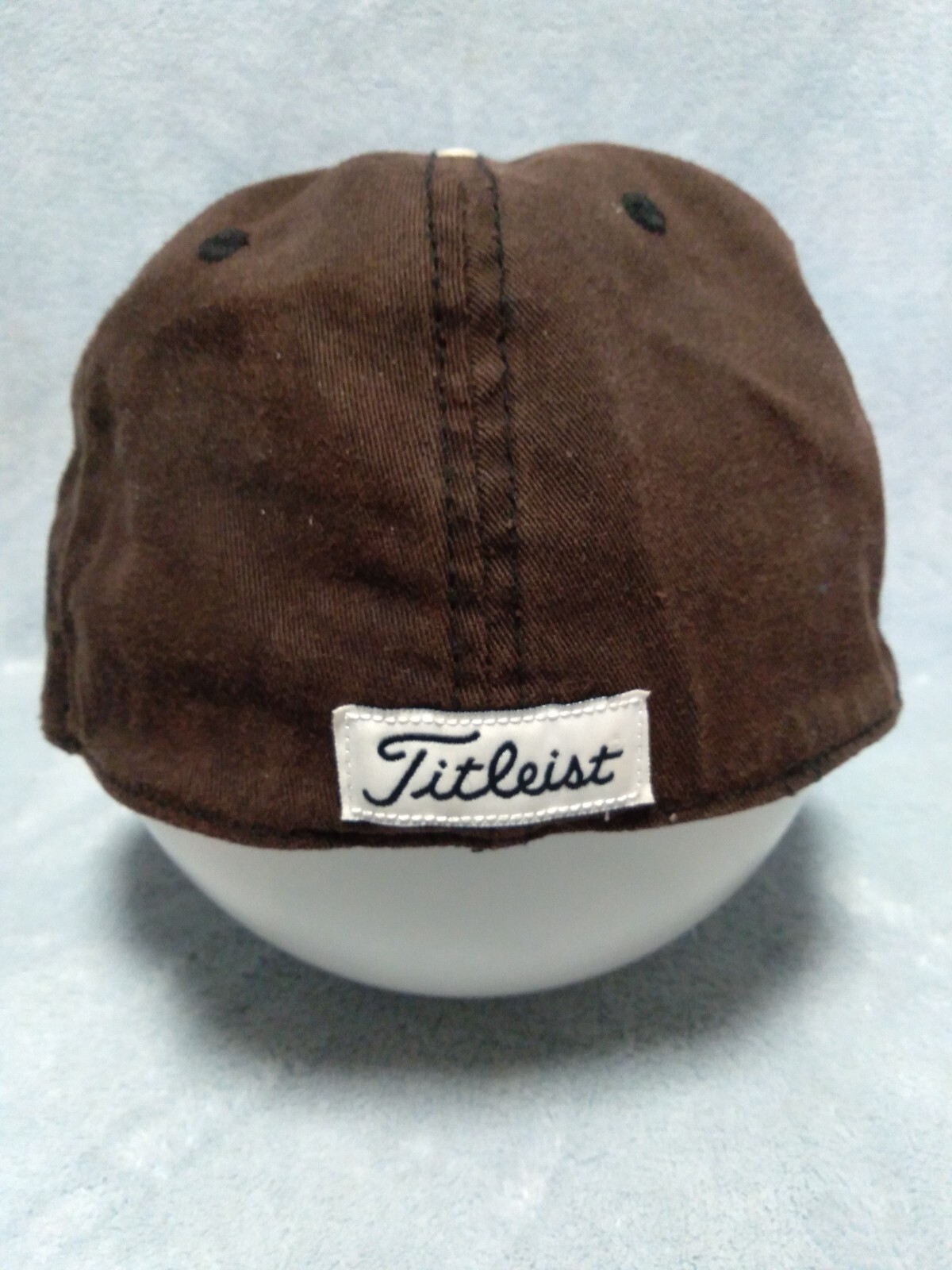 Titleist Golf Baseball Hat Cap Brown Tan A-FLEX Fitted Size Large X-Large