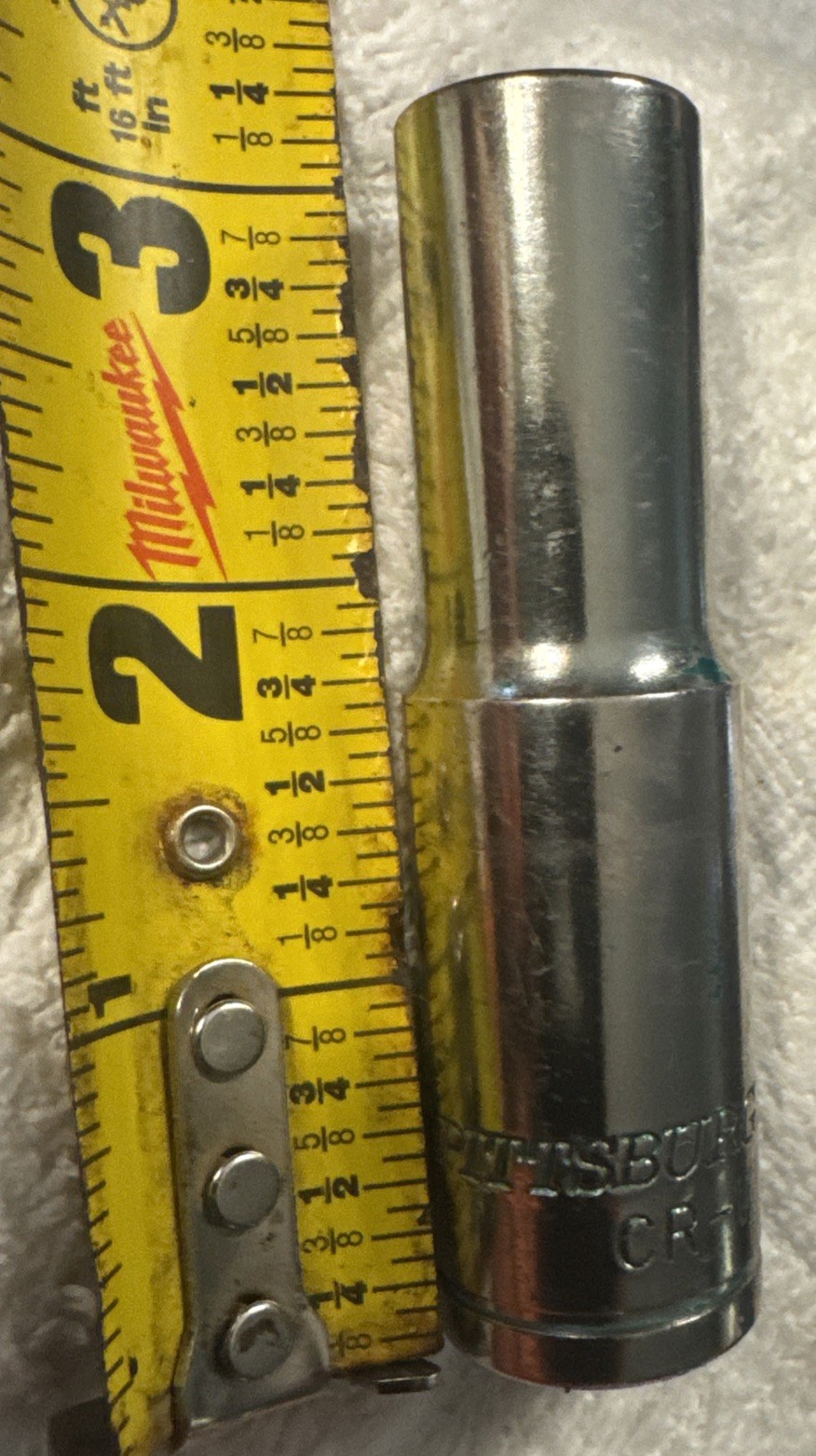 13 mm,PITTSBURGH 13mm DEEP SOCKET, 1/2" DRIVE 6 POINT, vtg tool