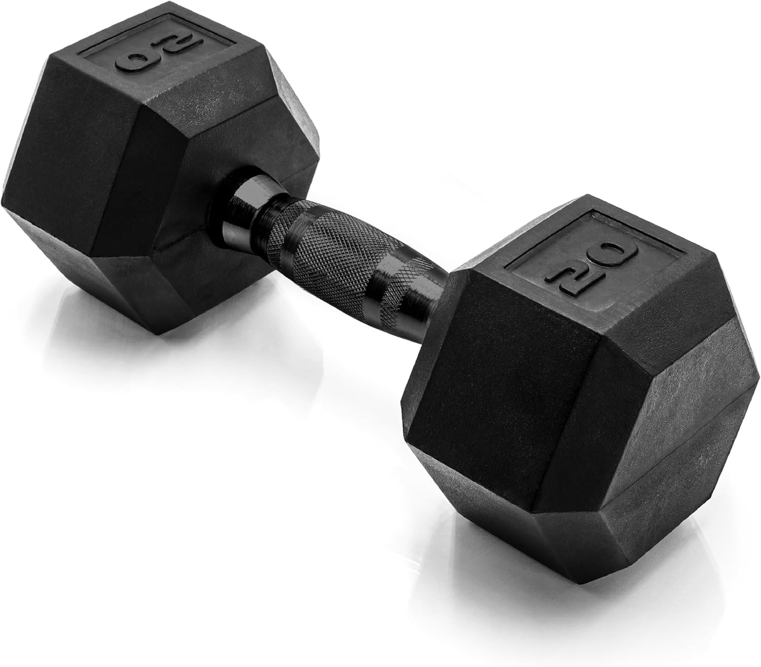 CAP Barbell Coated Hex Dumbbell Weight - Single | 10-120 Lbs | Multiple Options