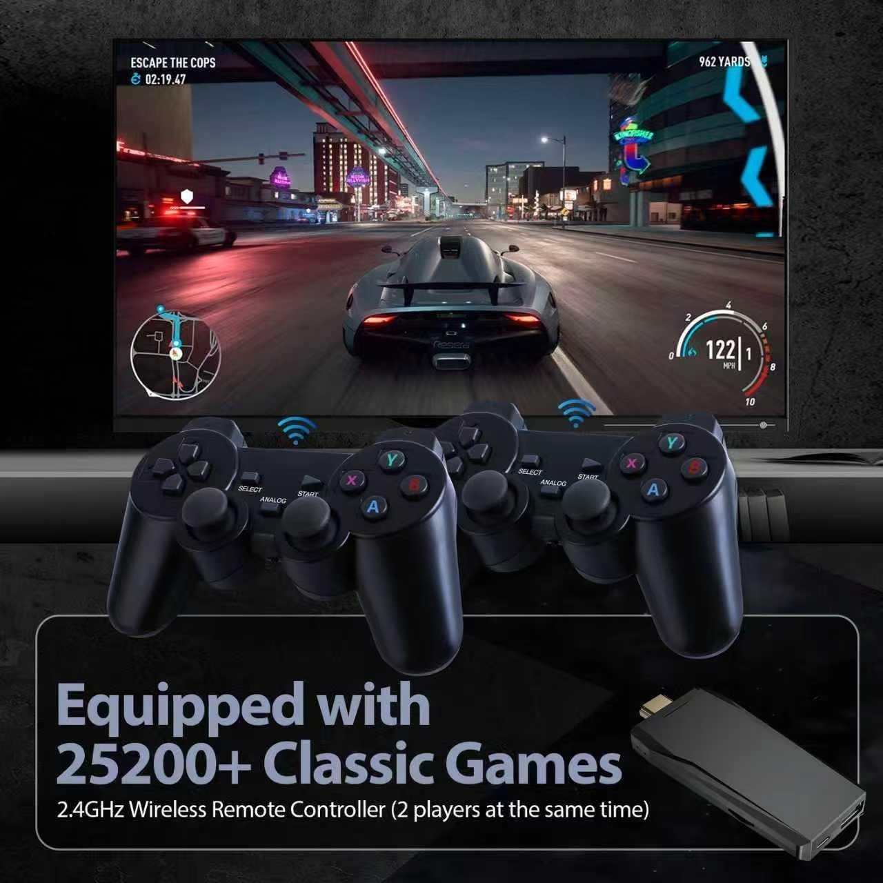Retro Game Console, Retro Gaming Console, Wireless Retro Game Console, Plug &...