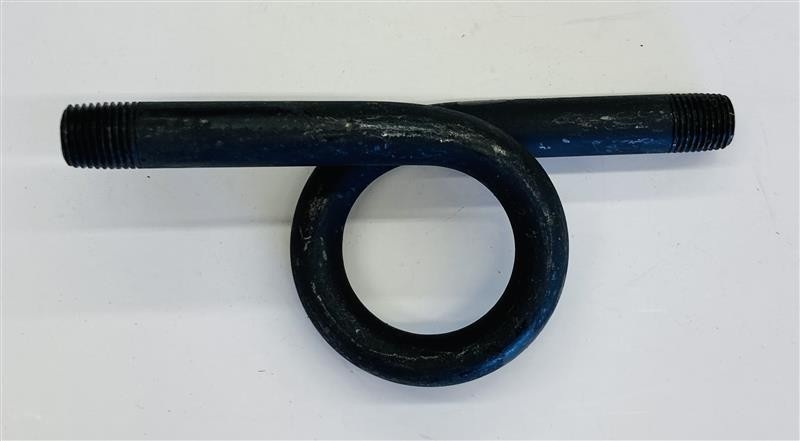 WAL-RICH 1/4 BLACK IRON STRAIGHT PIGTAIL #1706002
