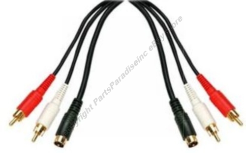 6ft Stereo RCA Audio+SVHS,S-Video,Super VHS,YC,Y C,Male-M Cable/Cord/Wire