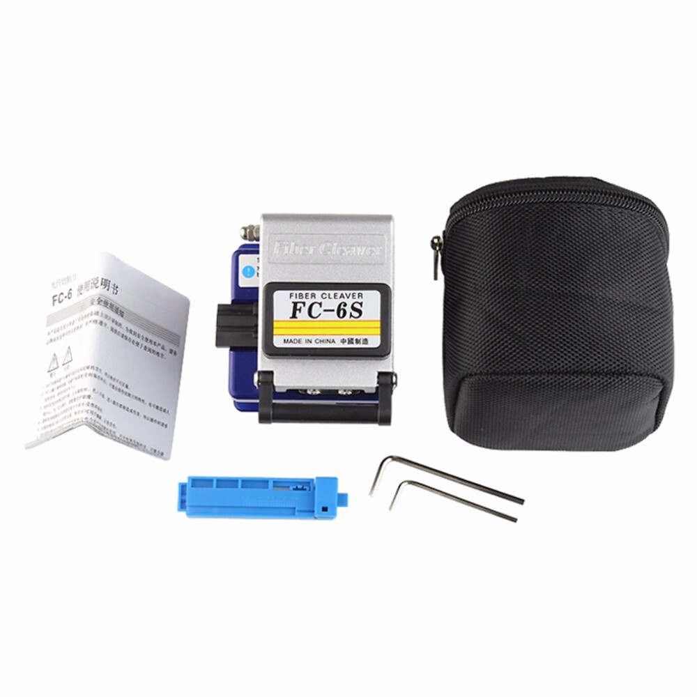 Fiber Optic FTTH Tool Kit with FC-6S Cleaver Optical Power Meter Visual US